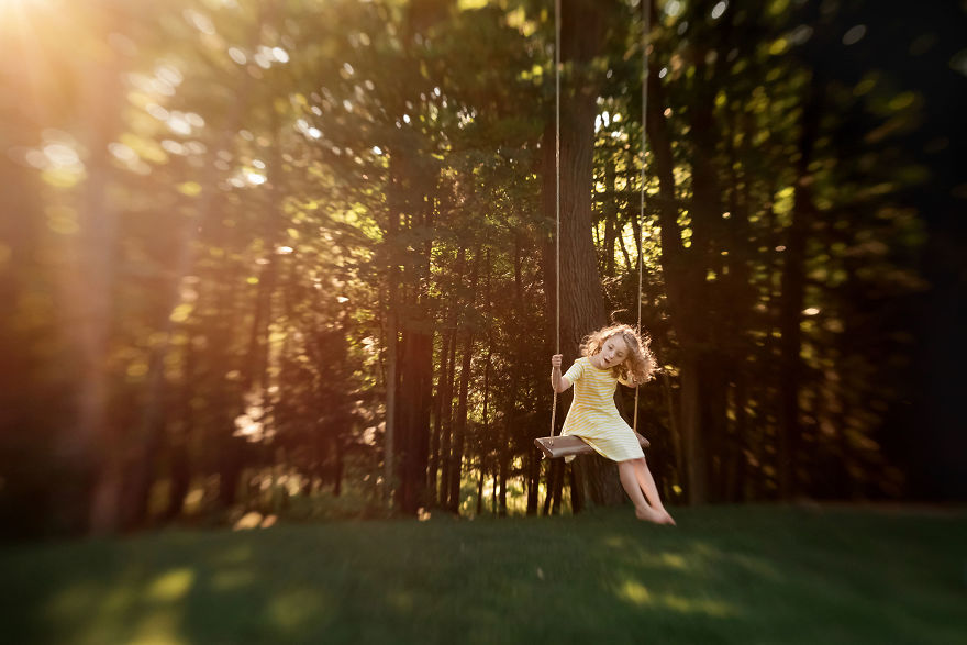 I've Photographed My Daughter On The Same Tree Swing For 3 Years, Here Are Some Of My Favorites