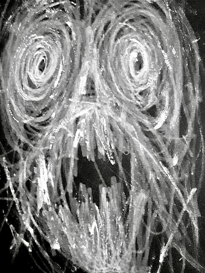 My Schizophrenic Friend Makes Really Intense Paintings Of His Inner Demons