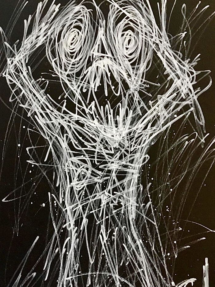 My Schizophrenic Friend Makes Really Intense Paintings Of His Inner Demons