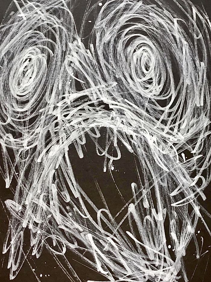 My Schizophrenic Friend Makes Really Intense Paintings Of His Inner Demons My Schizophrenic Friend Makes Really Intense Paintings Of His Inner Demons