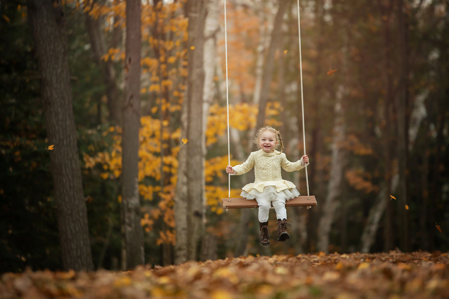 I've Photographed My Daughter On The Same Tree Swing For 3 Years, Here Are Some Of My Favorites