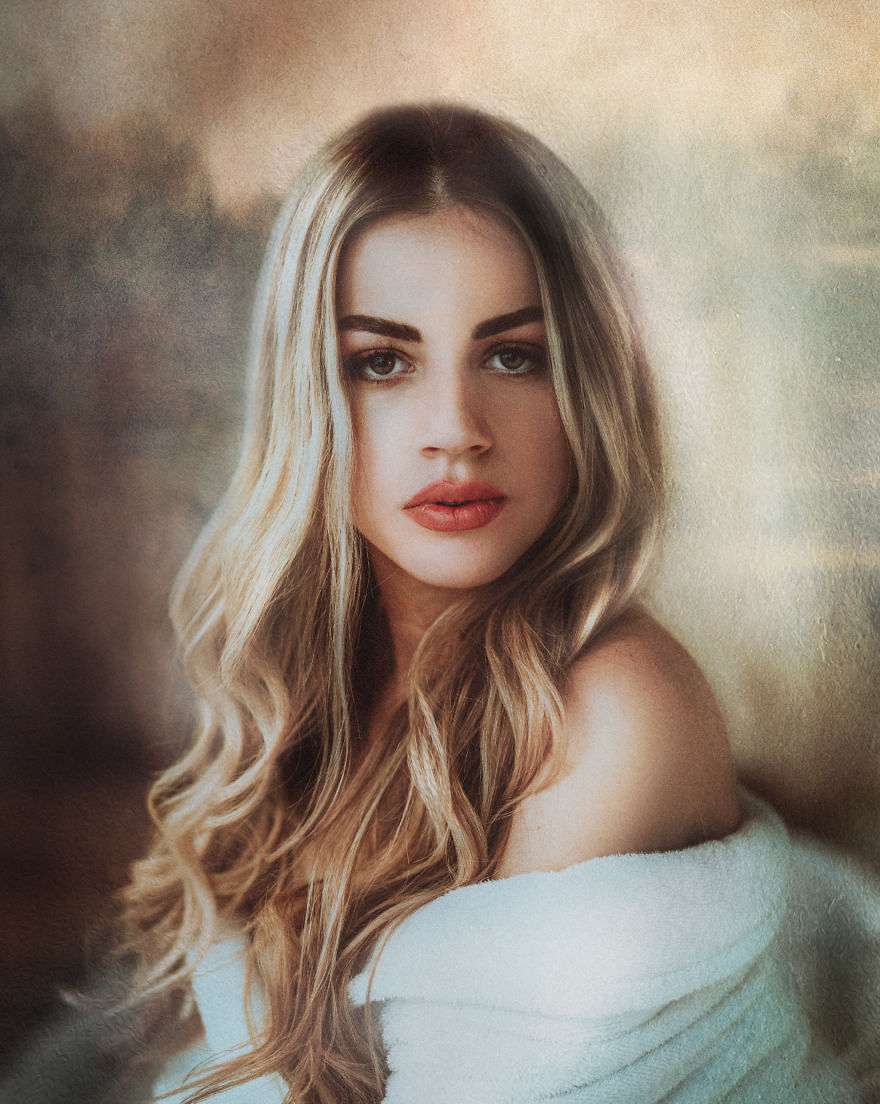 Turned A Photograph Into A Renaissance Painting On Photoshop