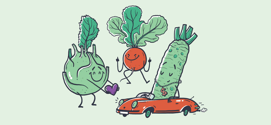 I Show Quirky Vegetable Personalities Through Alphabet Letters (25 Pics) I Show Quirky Vegetable Personalities Through Alphabet Letters (25 Pics)