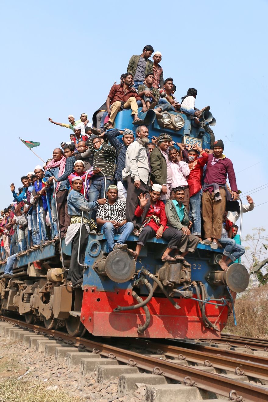 Devotees Return Home