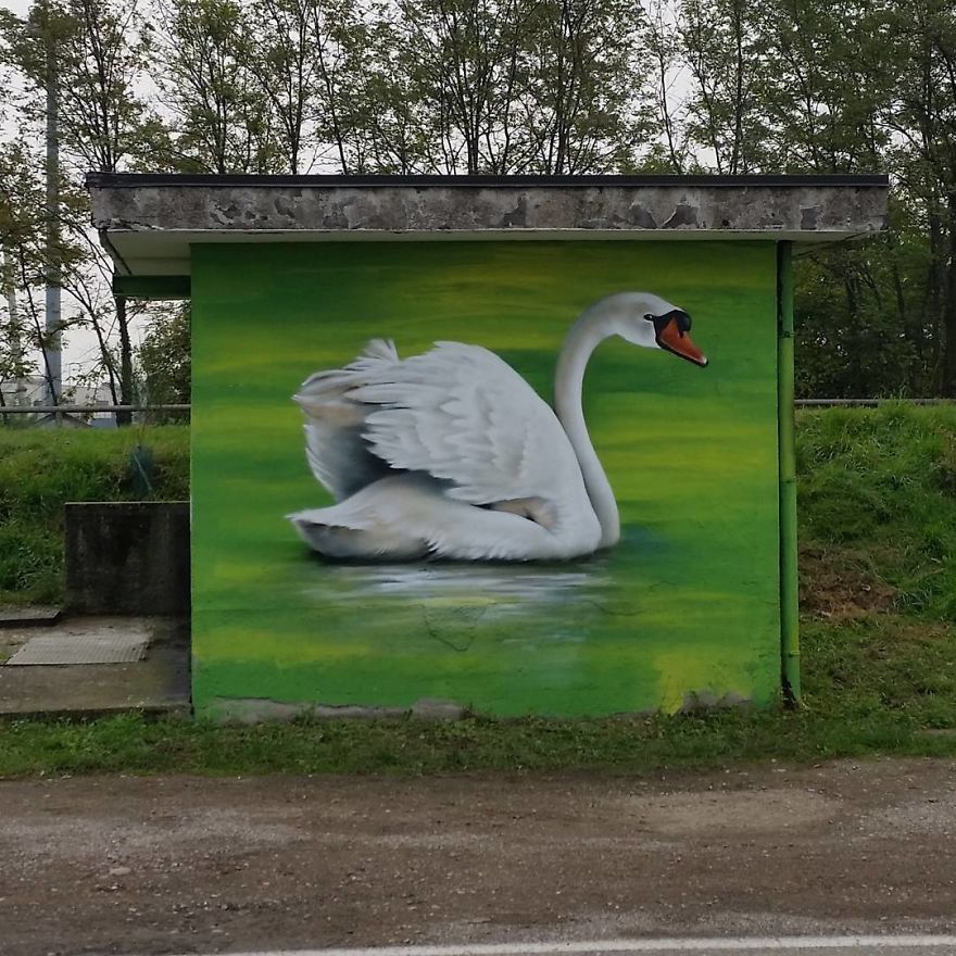 This Street Performer Beautifies The Walls And Empty Spaces Of His City With His Stunning 3D Art.