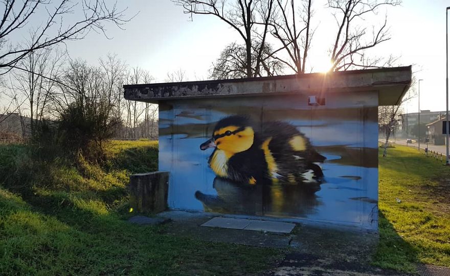 This Street Performer Beautifies The Walls And Empty Spaces Of His City With His Stunning 3D Art.