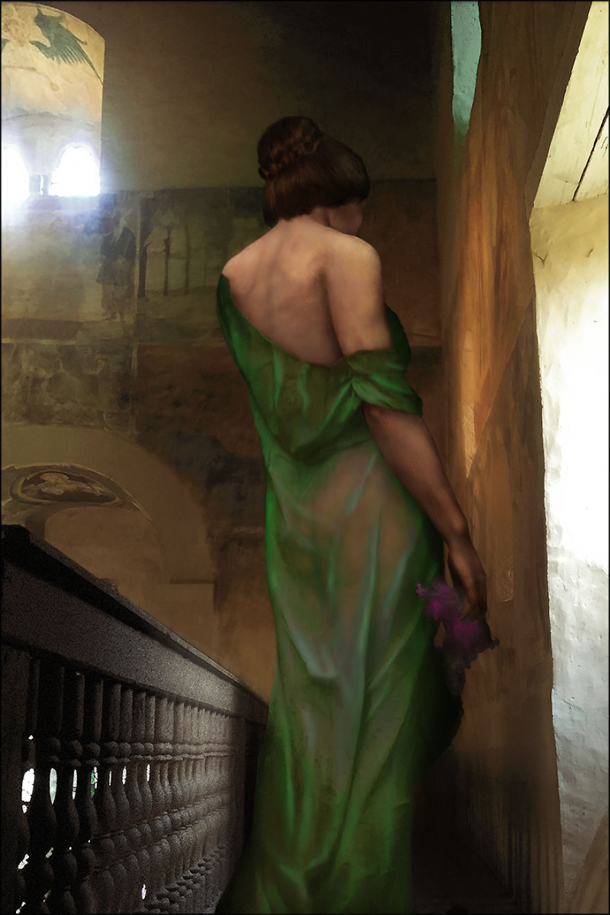 Woman In Green (Jlona Hiller), 1915