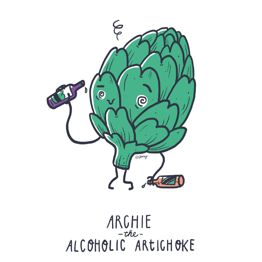 I Show Quirky Vegetable Personalities Through Alphabet Letters (25 Pics) I Show Quirky Vegetable Personalities Through Alphabet Letters (25 Pics)