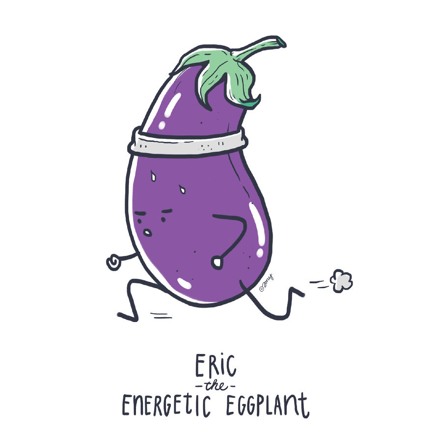 I Show Quirky Vegetable Personalities Through Alphabet Letters (25 Pics)