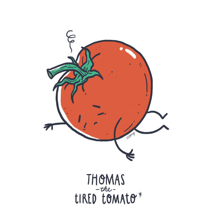 I Show Quirky Vegetable Personalities Through Alphabet Letters (25 Pics)