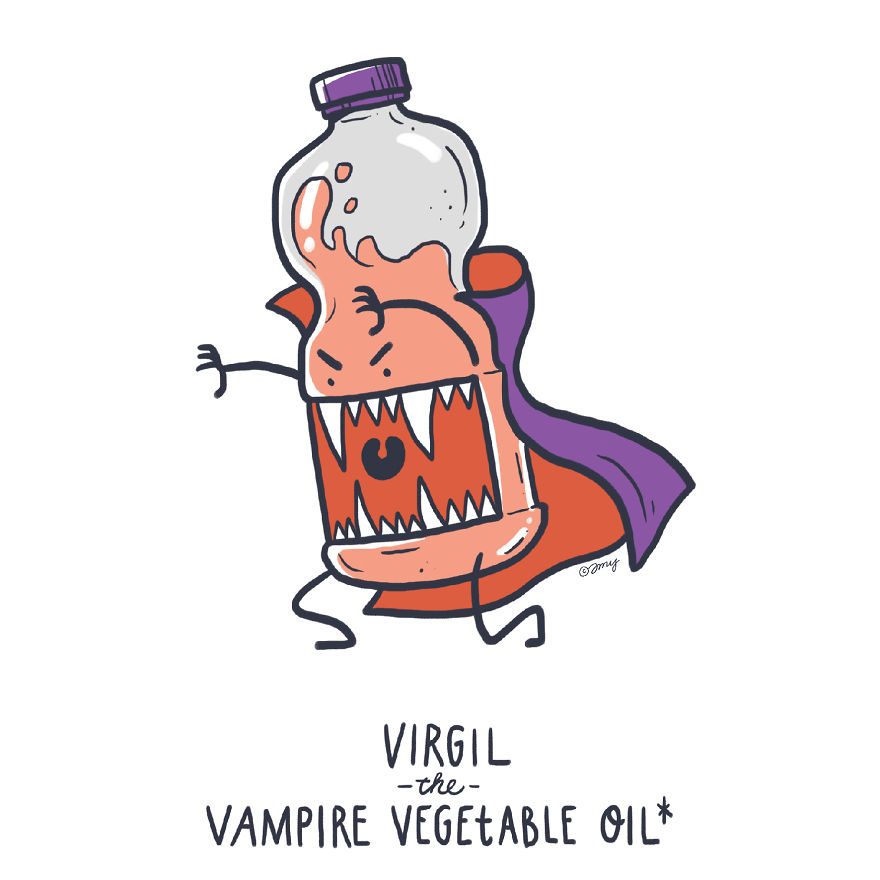 I Show Quirky Vegetable Personalities Through Alphabet Letters (25 Pics)