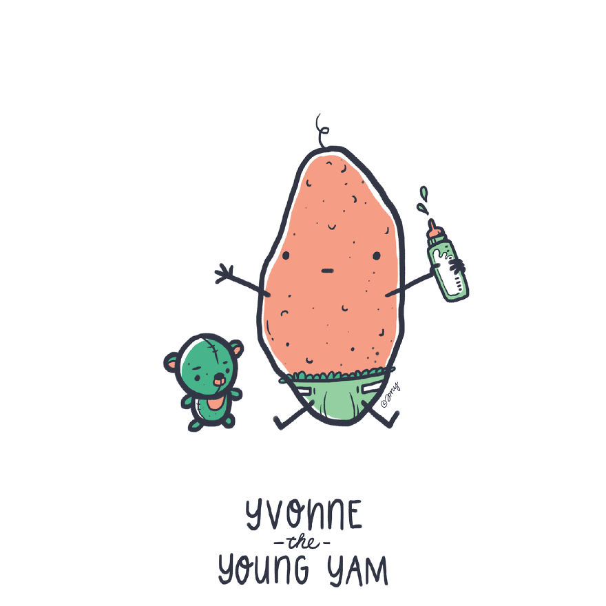 I Show Quirky Vegetable Personalities Through Alphabet Letters (25 Pics) I Show Quirky Vegetable Personalities Through Alphabet Letters (25 Pics)