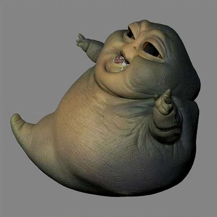 Artist Creates Baby Jabba The Hutt And People Say It’s As Disturbing As ...