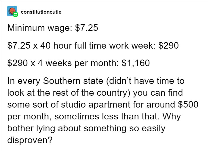 This Person Tries To Fact Check Bernie Sanders For Saying No One Can Afford An Apartment On Minimum Wage, Gets Shut Down This Person Tries To Fact Check Bernie Sanders For Saying No One Can Afford An Apartment On Minimum Wage, Gets Shut Down