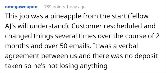 Contractor Informs Client That He Broke His Arm And Can't Build The Unit On Time, The Client Goes Livid