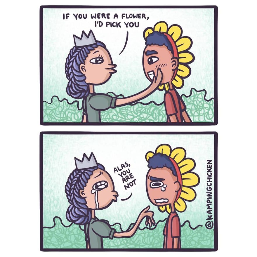 If I Were Going To Write A Play, I Think My Main Characters Would Be A Princess And Someone Dressed Up As A Flower