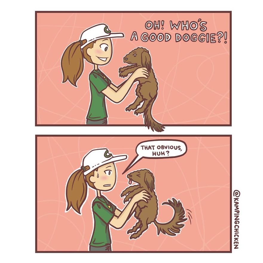 Me: "Is It Youuuu?" Doggo: "Duh"