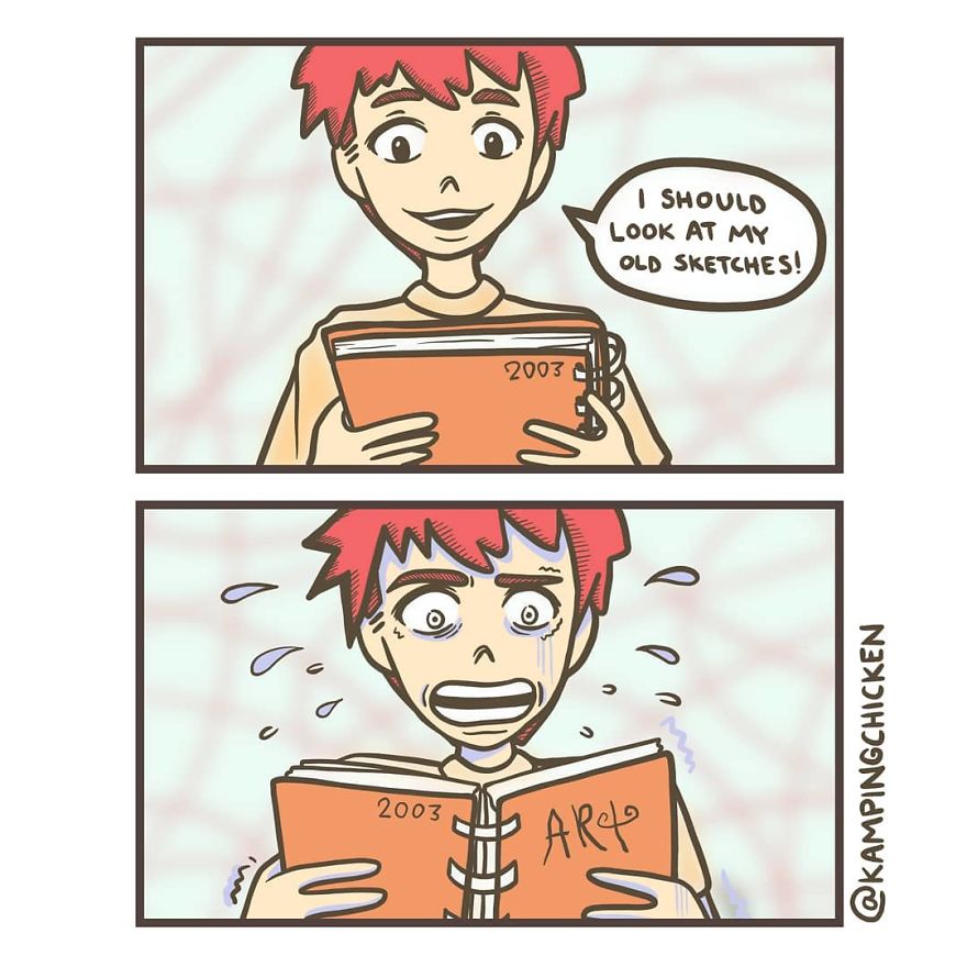 The Only Thing More Dangerous Than A Front Facing Camera Old Sketchbooks