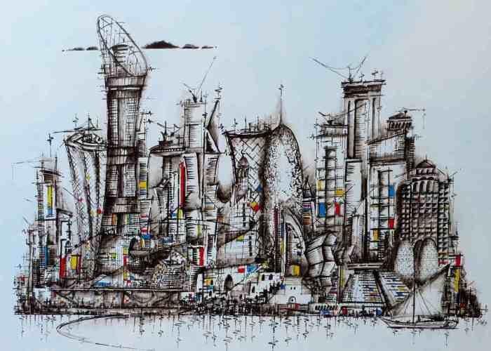 This Artist Portrays The Skylines Of Cities In A Surreal Way