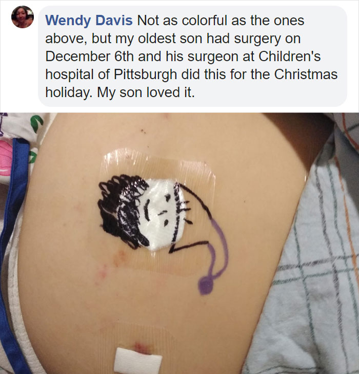 Wholesome Doctor Draws Cartoons On Kids' Post-Op Dressings