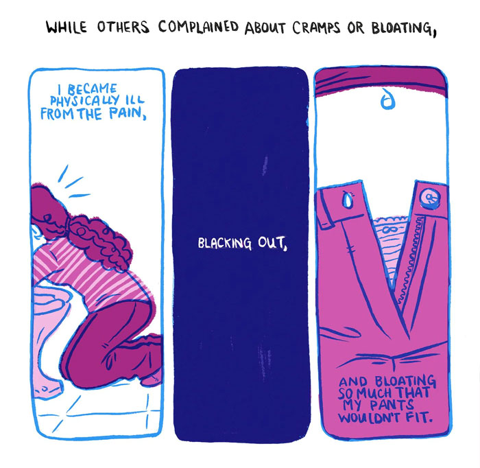 Woman Illustrates The Reality Of Women Who Suffer From Endometriosis