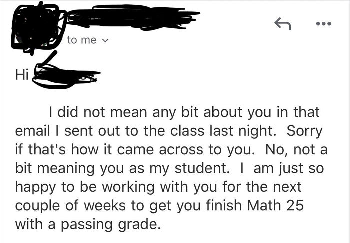 Math Professor Helps Student Despite Them Failing Her Class For Being Constantly High Or Drunk, And Their E-Mails Go Viral