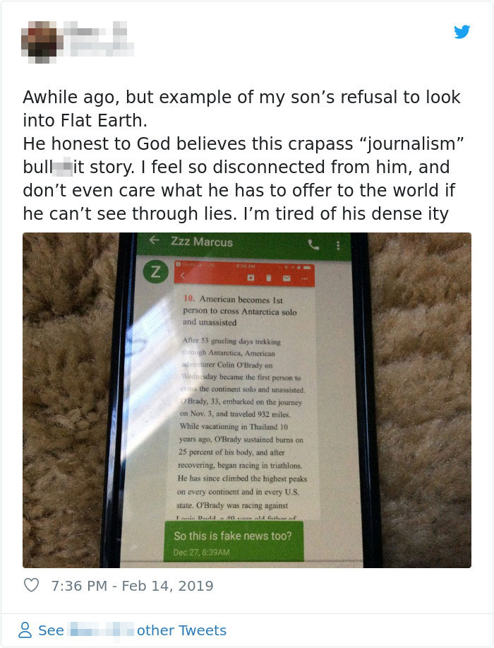 Delusional Parent Shames Son For Believing The World Is Round Delusional Parent Shames Son For Believing The World Is Round