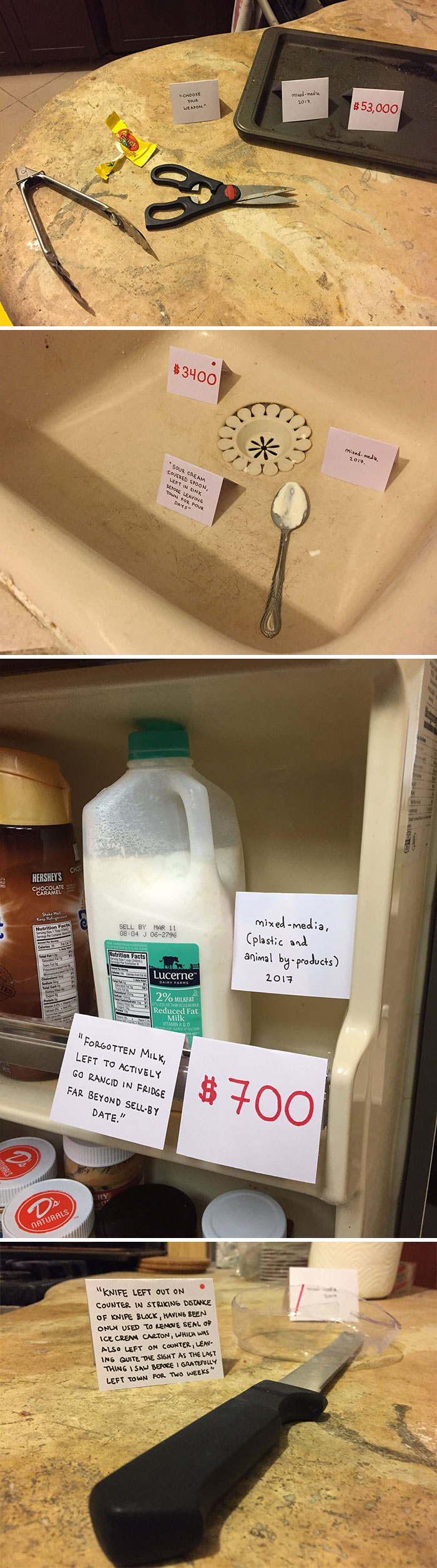 A Man Gets Fed Up With His Roommate's Mess, So He Creates An Art Gallery With The Mess As Art-Pieces