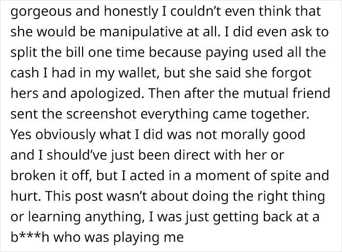 Guy Gets Screenshots Proving Girl He's Dating Is Using Him For Money, Plans A Revenge Date Guy Gets Screenshots Proving Girl He's Dating Is Using Him For Money, Plans A Revenge Date