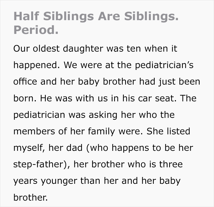 Pediatrician Tells A Girl Her Brother Is Actually A Half-Brother, Gets His Attitude Corrected By A 10-Year-Old Pediatrician Tells A Girl Her Brother Is Actually A Half-Brother, Gets His Attitude Corrected By A 10-Year-Old