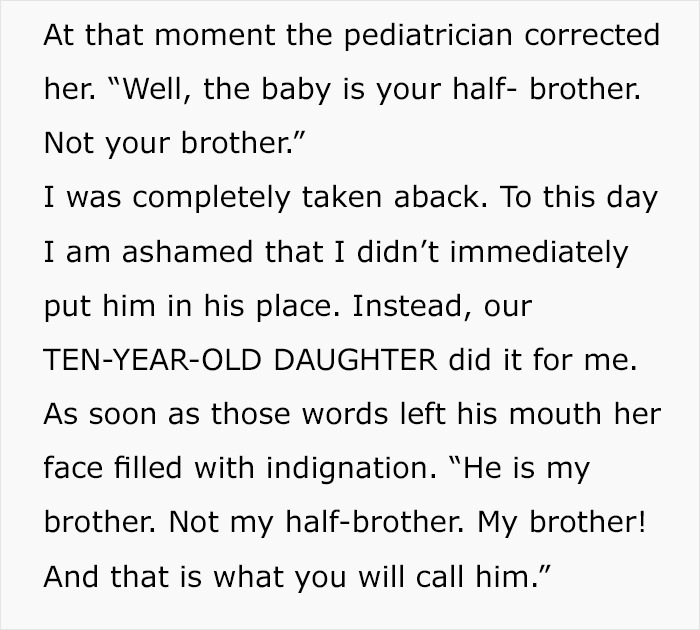 Pediatrician Tells A Girl Her Brother Is Actually A Half-Brother, Gets His Attitude Corrected By A 10-Year-Old Pediatrician Tells A Girl Her Brother Is Actually A Half-Brother, Gets His Attitude Corrected By A 10-Year-Old