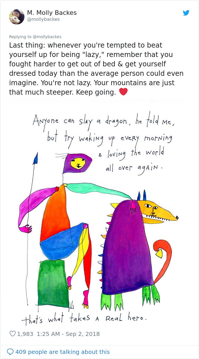 Woman Explains A Lesser Known Symptom Of Depression And People Are Thanking Her Woman Explains A Lesser Known Symptom Of Depression And People Are Thanking Her