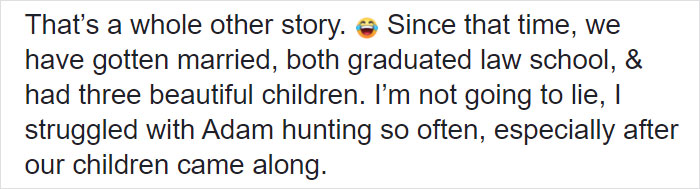 Mother Of 3 Posts About How Her Husband Goes Hunting Twice A Week, So She Decides To Start ‘Hunting' Herself Mother Of 3 Posts About How Her Husband Goes Hunting Twice A Week, So She Decides To Start ‘Hunting' Herself