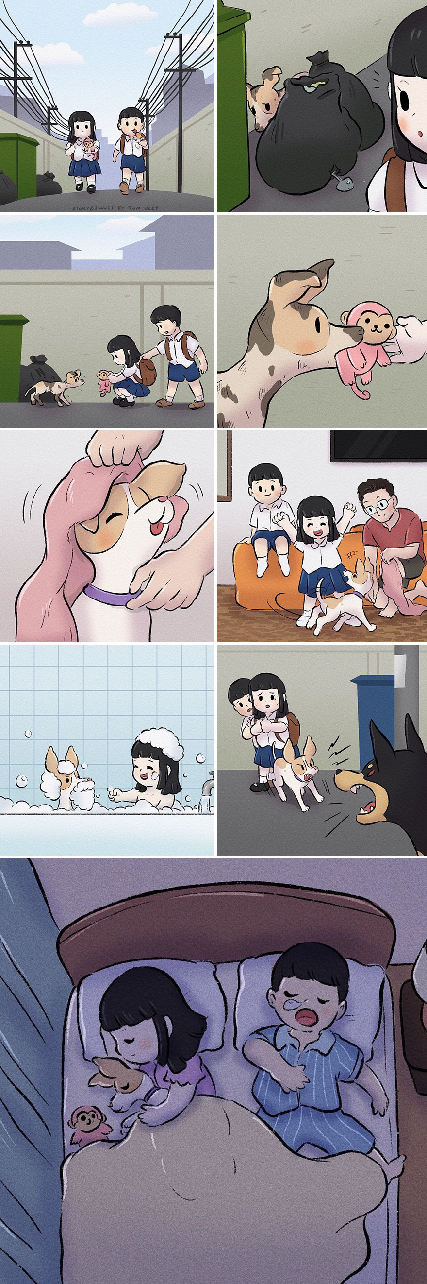 Thai Illustrator Makes Colorful Comics That Take Unexpected Turns And Here Are 18 Of The Best Ones