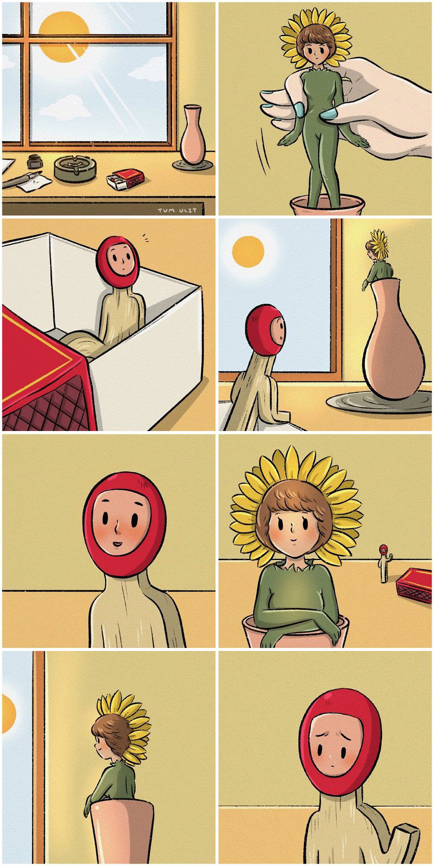 Thai Illustrator Makes Colorful Comics That Take Unexpected Turns And Here Are 18 Of The Best Ones