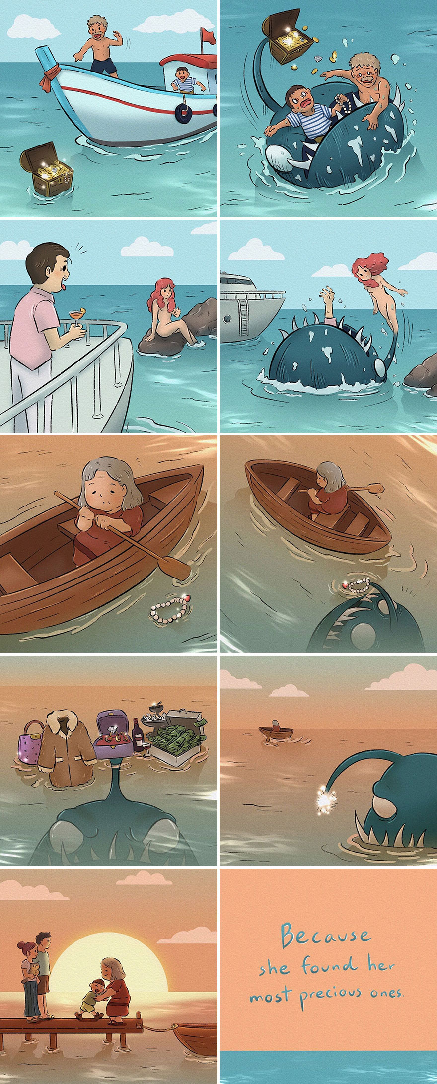 Thai Illustrator Makes Colorful Comics That Take Unexpected Turns And Here Are 18 Of The Best Ones