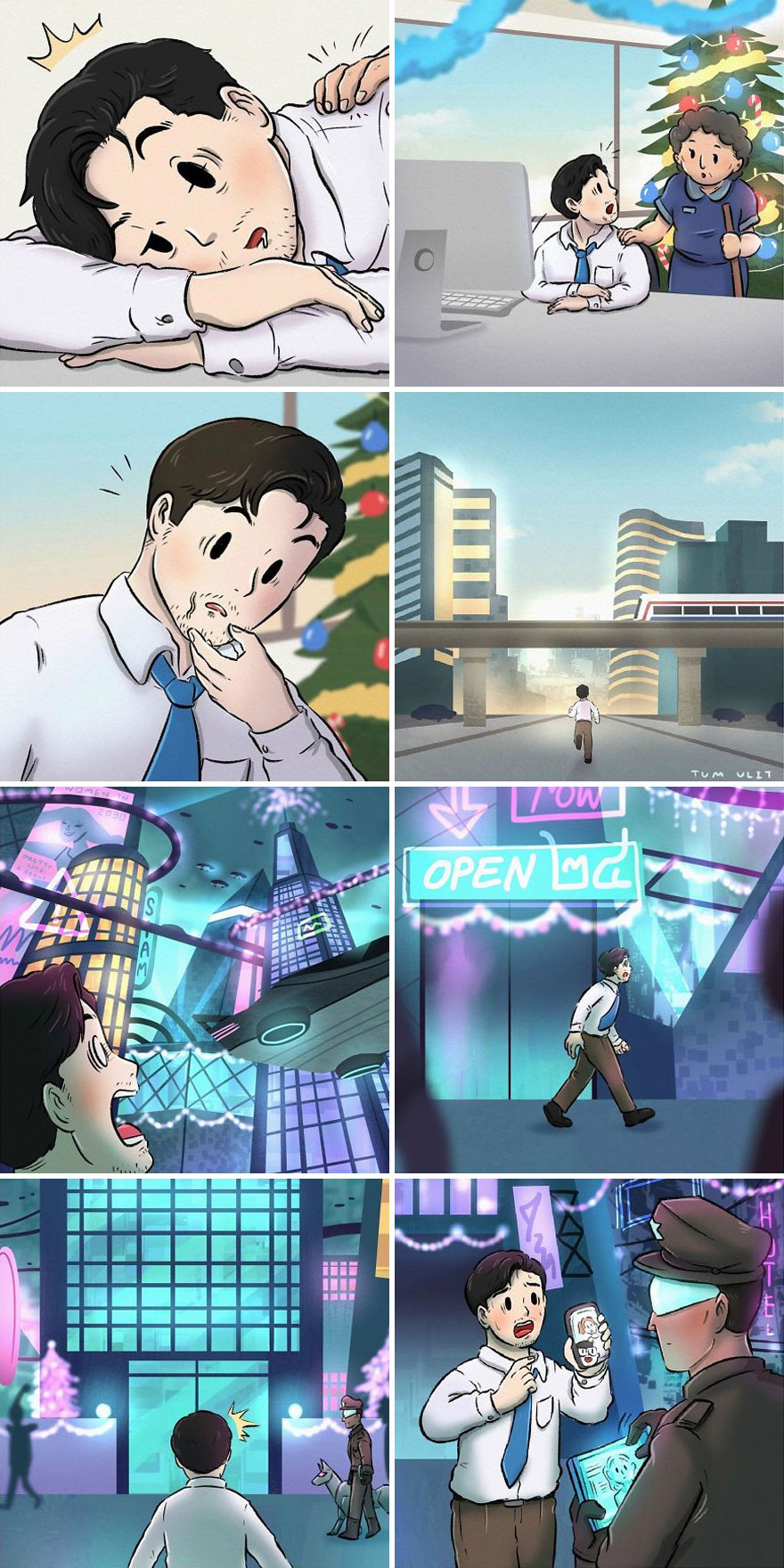 Thai Illustrator Makes Colorful Comics That Take Unexpected Turns And Here Are 18 Of The Best Ones Thai Illustrator Makes Colorful Comics That Take Unexpected Turns And Here Are 18 Of The Best Ones