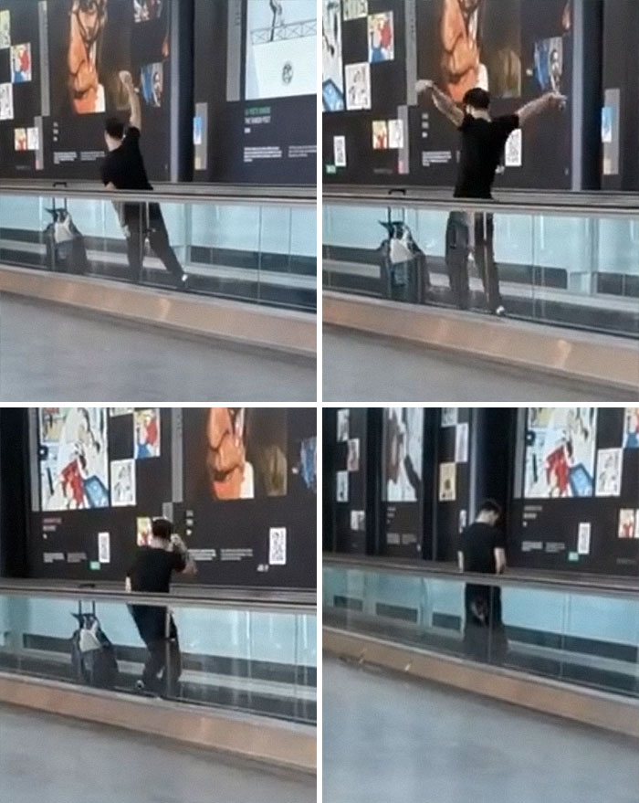 Step 1: Put The Phone On The Luggage Step 2 : Wwwwoooorrrkk B***h