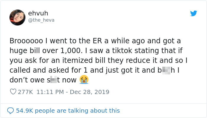 Woman Finds A Genius Way To Reduce ER Bills By Itemizing Them And People Are Saying That It Works