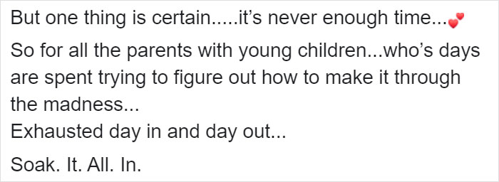 Mom Shares Heartfelt Explanation On Why Parents Have To "Soak It All In" While The Kids Are Still Young, Goes Viral Mom Shares Heartfelt Explanation On Why Parents Have To "Soak It All In" While The Kids Are Still Young, Goes Viral