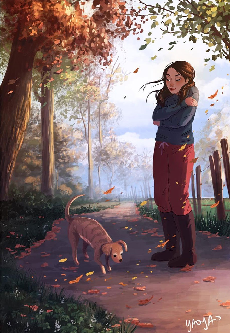 Live-With-Dog-Illustrations-Yaoyaomva