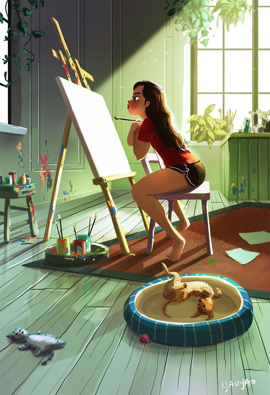 Live-With-Dog-Illustrations-Yaoyaomva