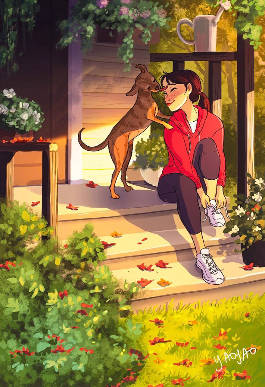 Live-With-Dog-Illustrations-Yaoyaomva