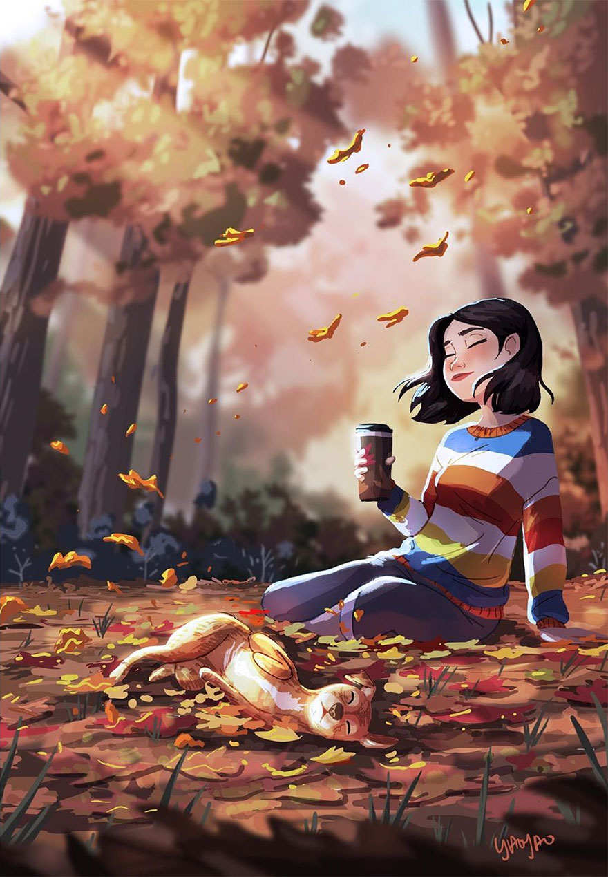 Live-With-Dog-Illustrations-Yaoyaomva