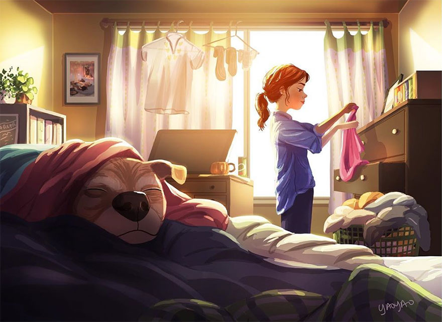 Live-With-Dog-Illustrations-Yaoyaomva