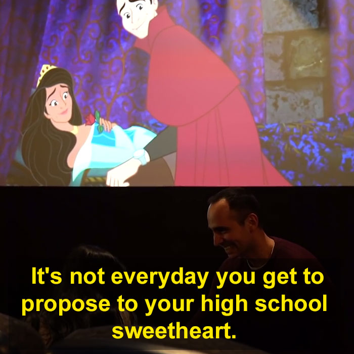 Man Secretly 'Hacks' His Girlfriend's Favorite Disney Movie To Include A Proposal In A "Crowded" Movie Theater