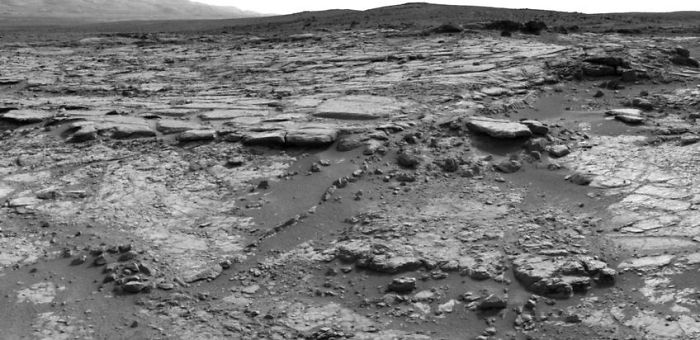 'snake River' Rock Feature Viewed By Curiosity Mars Rover