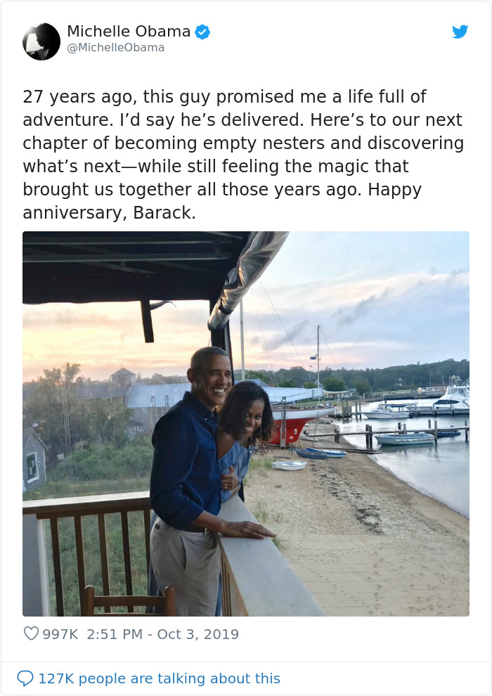 Michelle Obama Just Turned 56 And Her Husband Posted An Adorable Photoshoot To Honor Her