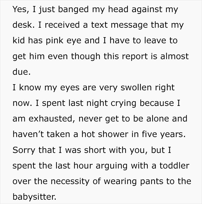 “Please Stop Judging Me For Leaving The Office At Exactly 5 P.M.” Working Mom’s Emotional Confession Goes Viral “Please Stop Judging Me For Leaving The Office At Exactly 5 P.M.” Working Mom’s Emotional Confession Goes Viral