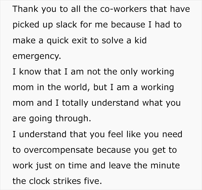 “Please Stop Judging Me For Leaving The Office At Exactly 5 P.M.” Working Mom’s Emotional Confession Goes Viral “Please Stop Judging Me For Leaving The Office At Exactly 5 P.M.” Working Mom’s Emotional Confession Goes Viral